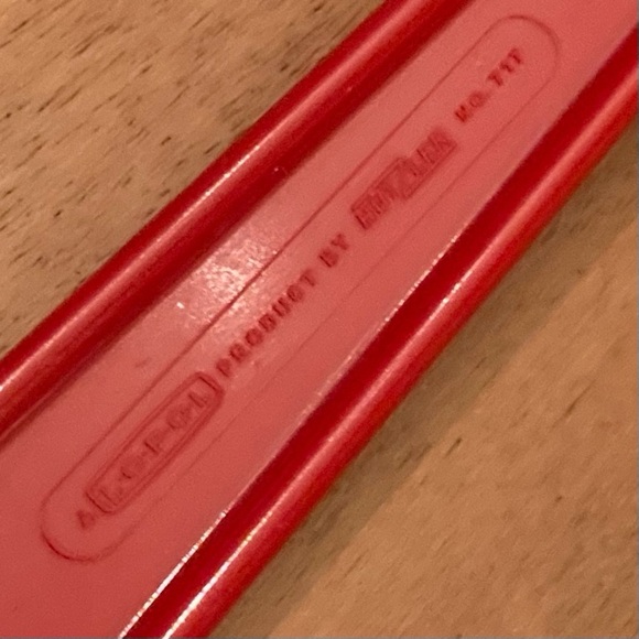 Hutzler Spatula Nylon Slotted Reinforced Turner Flipper No 717 Red LOPOL - Picture 2 of 7